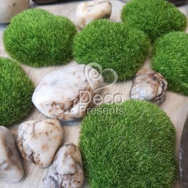 Камни из искусственного мха, мох для декора