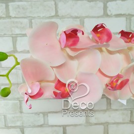 Ветка с цветами Орхидеи Розовыми №29
