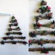 Новорічний декор "Ялинка з гілок із шишками"