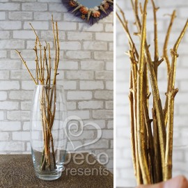 Гілки для вази №12 золотаві фарбовані