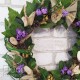 Венок настенный из растений и цветов №08 декор на дверь