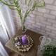 Вінок зі зрізів дерева №10 декор кільце зі спилів