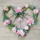 Сердце из искусственных цветов №01 свадебный декор