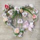 Серце зі штучних квітів №02 весільний декор