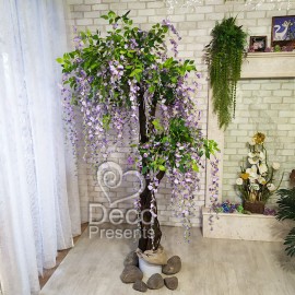 Дерево із квітів Гліцинія висота 200 см