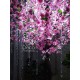 Декоративное дерево из розовых цветов с подсветкой