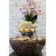 Настольный фонтан с цветами Орхидеи