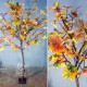 Дерево осіннє з природних гілок та жовтого листя