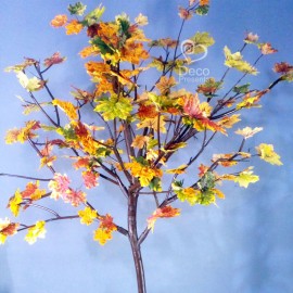 Дерево осеннее №08 из природных веток и желтых листьев