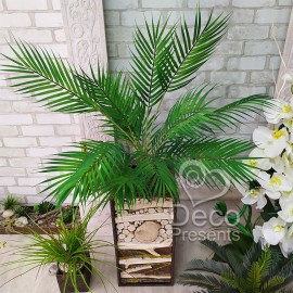 Искусственная пальма в виде куста 80 см в горшке