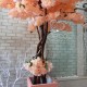 Дерево сакура 2 метра  из цветов персикового цвета