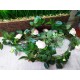 Искусственная лиана с цветами  и листьями розы 130 см