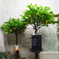 Дерево лимонное декоративное с плодами лимона 120 см
