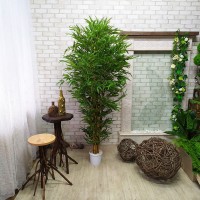 Бамбук искусственный 230 см с густыми листьями