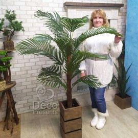 Пальма  искусственная высотой 130 см в вазоне