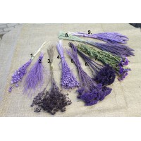 Набор сухоцветов фиолетовых №12 для декора