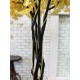 Дерево декоративное черное с золотыми листьями