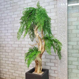 Искусственное дерево бонсай Ива светлая №158
