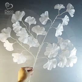 Ветка гинкго белые для свадебного дерева декор
