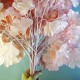 Ветка гинкго розовая для свадебного дерева 12 штук
