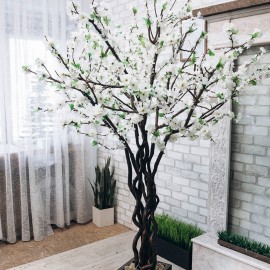 Искусственное дерево белая сакура 180 см