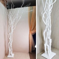 Біле дерево 2,5 метра з природних кручених гілок