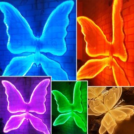 Бабочка LED светильник RGB со сменным светом и пультом