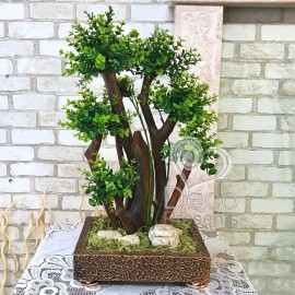 Бонсай 19 настольное декоративное самшитовое дерево