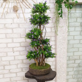 Бонсай искусственный 122 Самшит высота дерева 80 см