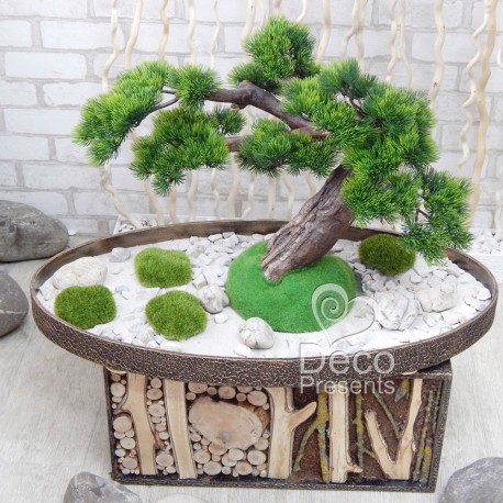 Штучний бонсай Сосна 46 сад каміння
