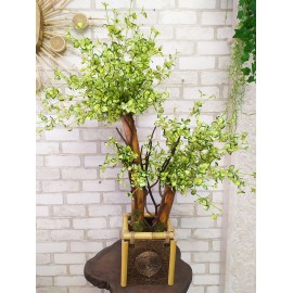 Декоративный бонсай 124 в вазоне из бамбука