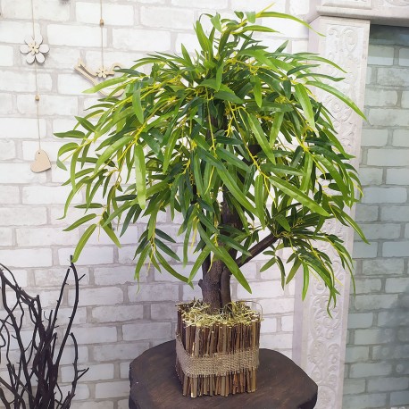 Искусственное дерево 135  бонсай Ива в кашпо