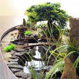 "Сад Камней 4" - Комнатный настольный фонтан для офиса