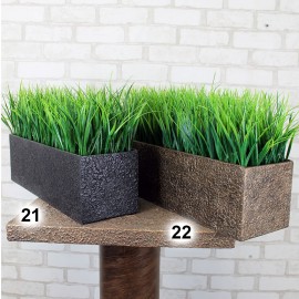 Трава штучна Осока №36 у квадратному вазоні