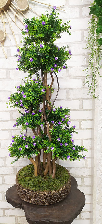 Бонсай искусственный 122 Самшит высота дерева 80 см