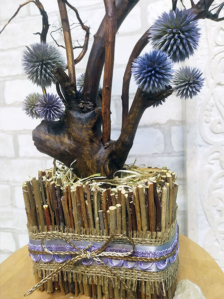 Декоративный бонсай 153 дерево из природных материалов