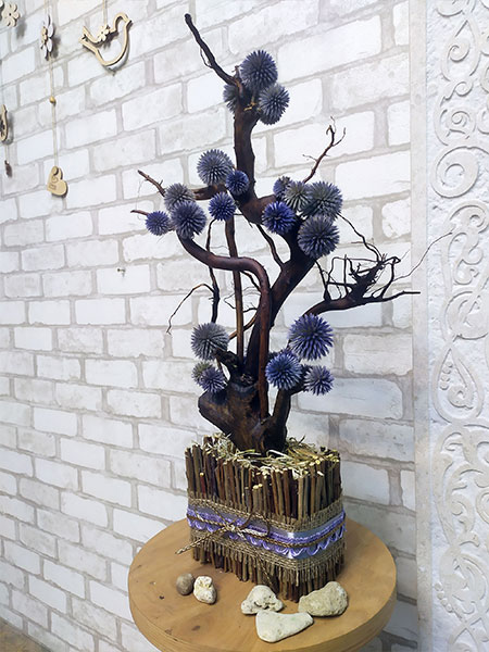 Декоративный бонсай 153 дерево из природных материалов