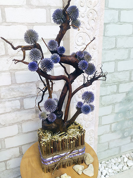 Декоративный бонсай 153 дерево из природных материалов