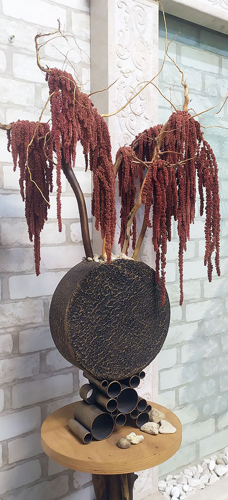 Стабилизированный бонсай 150 декоративное дерево из сухоцвета амаранта