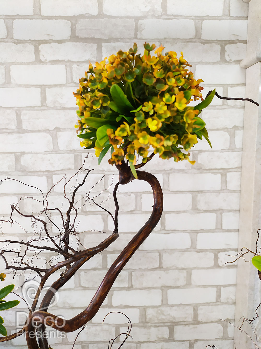 Декоративный бонсай 5 дерево из искусственных цветов