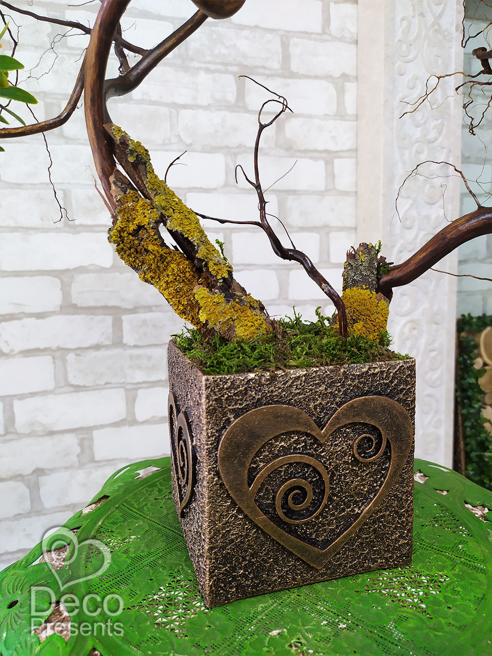 Декоративный бонсай 5 дерево из искусственных цветов