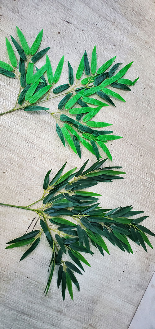 Бамбукове листя для декору