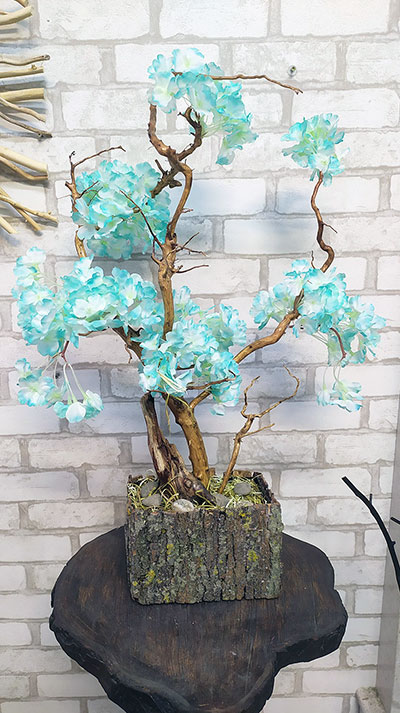 Декоративное дерево цветущая сакура бонсай