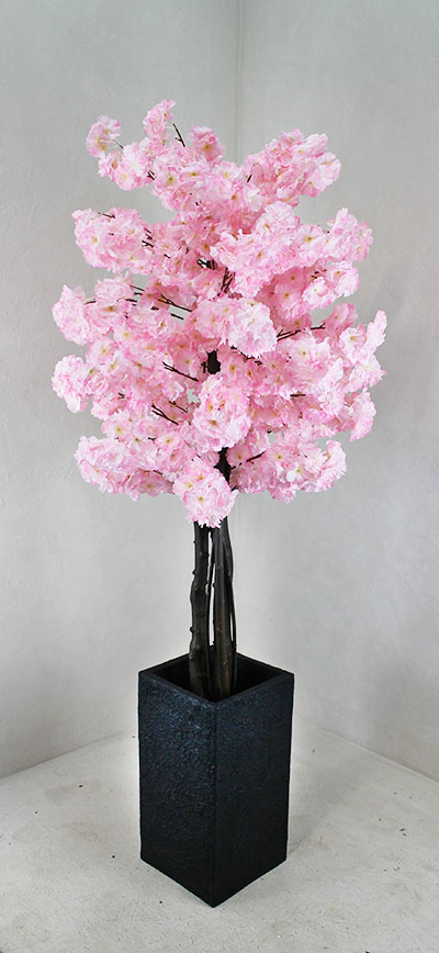 Декоративное дерево из цветов розовой сакуры 120 см