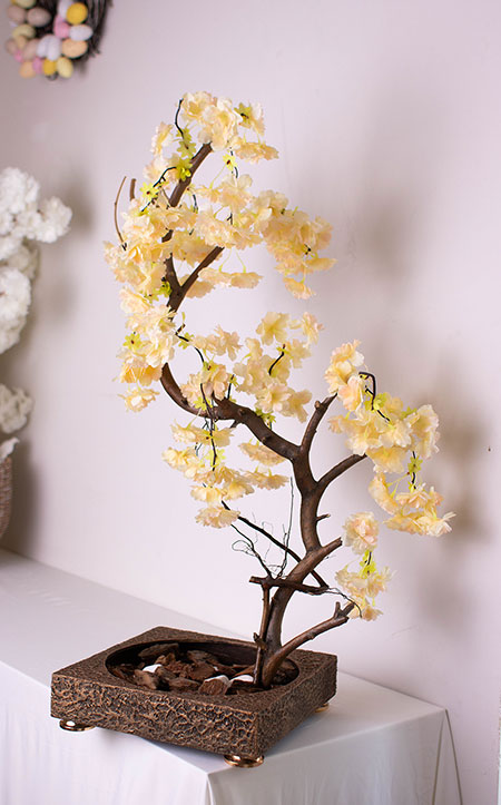 Дерево сакура 105 бонсай из искусственных цветов