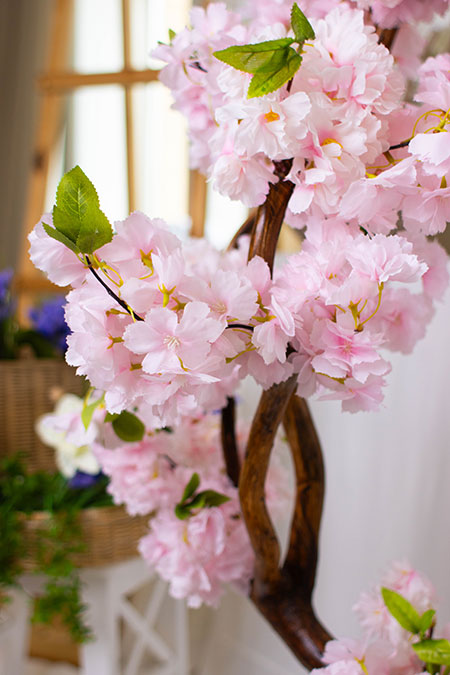 Дерево розовая сакура 96 из искусственных цветов