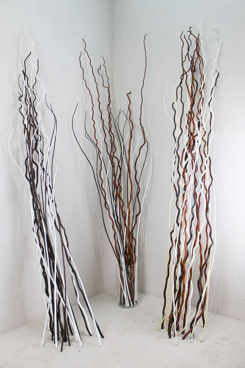 Набор волнистых веток для напольной вазы